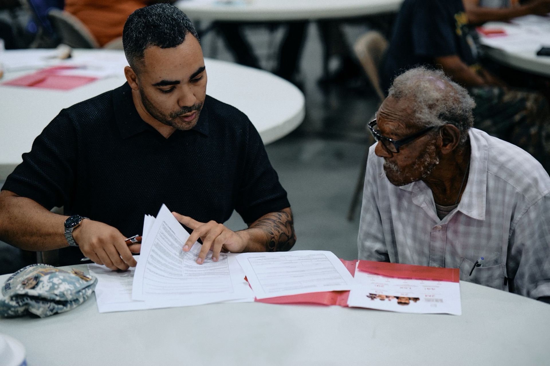 Navy sailors in formation representing the service and sacrifice of Black veterans
